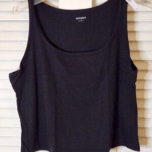NWT (3XL) Black Cropped Old Navy Tank Top